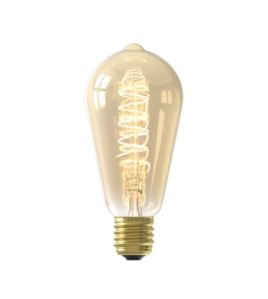 CALEX RUSTIC ST64 GOLD FLEX FILAMENT 220-240V 3,8W 250LM 2100K E27 DIMBAAR VIA LED DIMMER