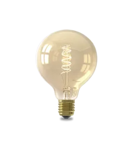 CALEX GLOBE G95 GOUD FLEX FILAMENT 220-240V 5.5W 470LM 2100K E27 DIMBAAR MET LED DIMMER