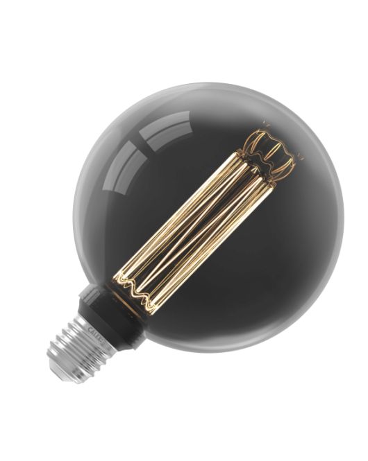 CALEX LED GLASSFIBER GLOBE G125 TITANIUM SMD 220-240V 3.5W 40LM 2000K E27 DIMBAAR MET LED DIMMER CALEX LED GLASSFIBER GLOBE G125 TITANIUM SMD 220-240V 3.5W 40LM 2000K E27 DIMBAAR MET LED DIMMER