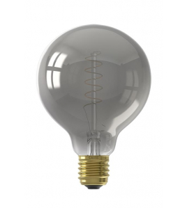 CALEX GLOBE G95 TITANIUM FLEX FILAMENT 220-240V 4W 136LM 1800K E27 DIMBAAR MET LED DIMMER