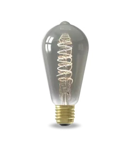 CALEX RUSTIEK ST64 TITANIUM FLEX FILAMENT 220-240V 4W 136LM 1800K E27 DIMBAAR MET LED DIMMER