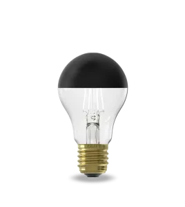CALEX KOPSPIEGEL A60 ZWART STRAIGHT FILAMENT 220-240V 4W 180LM 1800K E27 DIMBAAR MET LED DIMMER