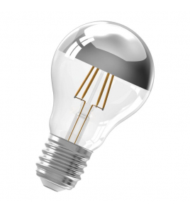 CALEX KOPSPIEGEL A60 CHROME STRAIGHT FILAMENT 220-240V 4.5W 470LM 2700K E27 DIMBAAR MET LED DIMMER