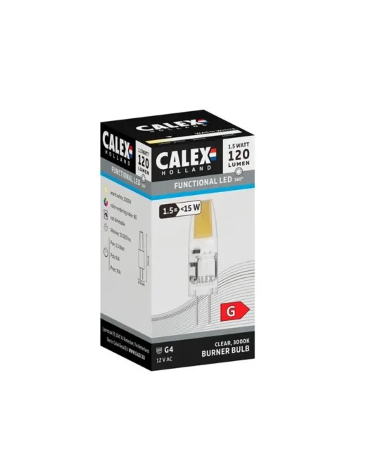 CALEX COB 12V 1.5W 120LM 3000K G4 NIET DIMBAAR
