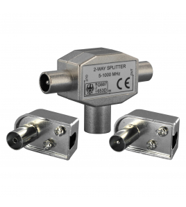 QL COAX SPLITTER TV/2 STEK FEM/FEM HAAKS QL COAX SPLITTER TV/2 STEK FEM/FEM HAAKS