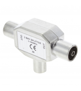 QL COAX SPLITTER RADIO 1MALE/2FEM METAAL QL COAX SPLITTER RADIO 1MALE/2FEM METAAL