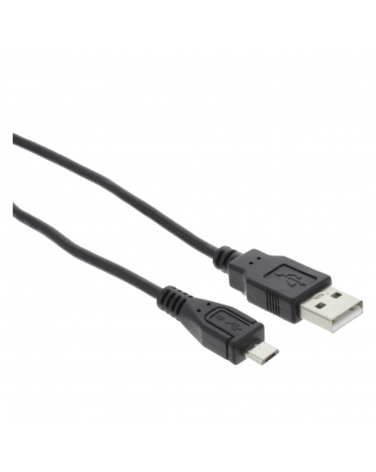 QL USB KABEL 2.0 USB-A MA/MICRO ZWART 2M