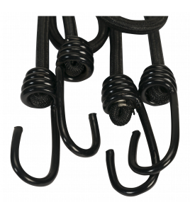 KONVOX SPANNER MET 2 SPINHK 80CM 8MM KOORD ZWART, SET A 2 ST