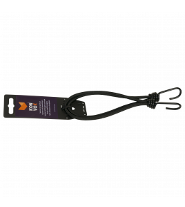 KONVOX SPANNER MET SPINHAAK 25CM 6MM KOORD ZWART, SET A 2 ST