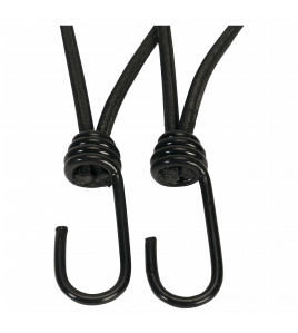 KONVOX SPANNER MET SPINHAAK 25CM 6MM KOORD ZWART, SET A 2 ST