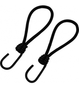 KONVOX SPANNER MET SPINHAAK 20CM 6MM KOORD ZWART, SET Ã 2 ST