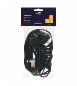 KONVOX ELASTISCH KOORD 6MM X 15MTR ZWART