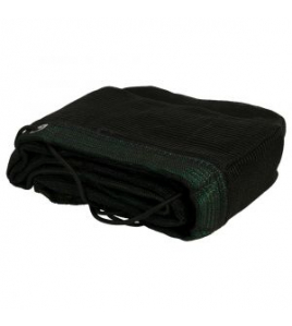 KONVOX AANHANGWNET FIJNMAZIG MET ELASTIEK 1,4X2,5M ZWART