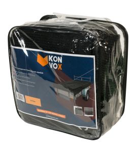 KONVOX AANHANGWAGENNET FIJNMAZIG 2X3,5M ZWART
