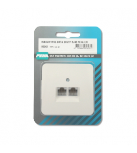 INBOUW WCD.DATA 2XUTP RJ45 PEHA LW