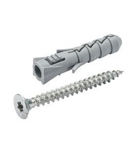 HOMEFIX NYLON PLUG 5X25 + SPAANPL.SCHR. VZ PK TX-15 3.5X30 (10)