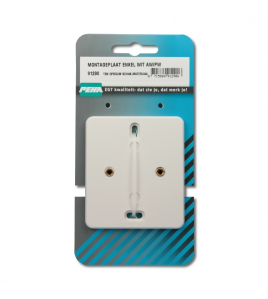 MONTAGEPLAAT ENKEL WIT AW/PW