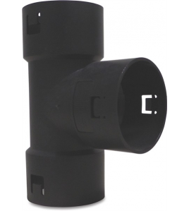 T-STUK 90° PP 80 MM KLIKMOF GRIJS T-STUK 90° PP 80 MM KLIKMOF GRIJS