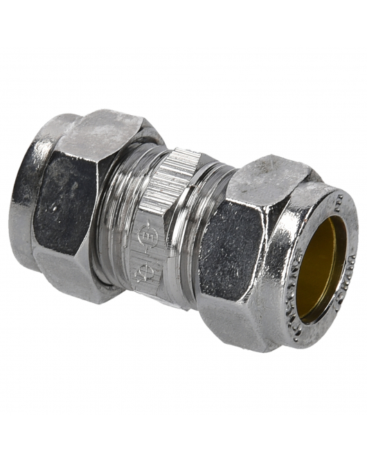 SV KNEL RECHT CHROOM 12X12MM
