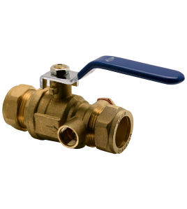 SV KOGELSTOPKRAAN + TAPGAT KNEL 22MM