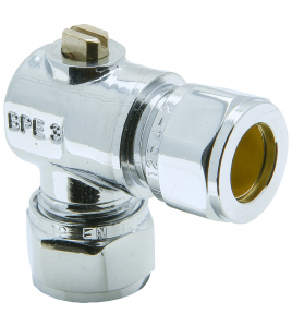 SV KOGELSTOPKRAAN HAAKS CHROOM KNEL 12MM