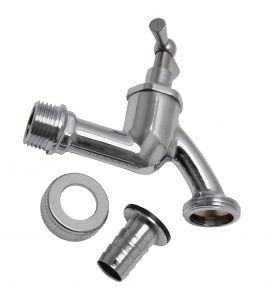 SV TAPKRAAN 1/2 CHROOM MET WARTEL