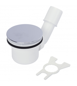 SV DOUCHEBAKAFVOER 90MM AFVOER 40+50MM WIT