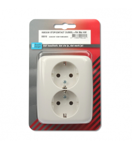 STOPCONTACT DUBBEL+RA B&amp;J REFLEX AW