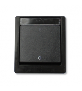 AQUARIUS PRO SCHAKELAAR 2-PLG ZWART