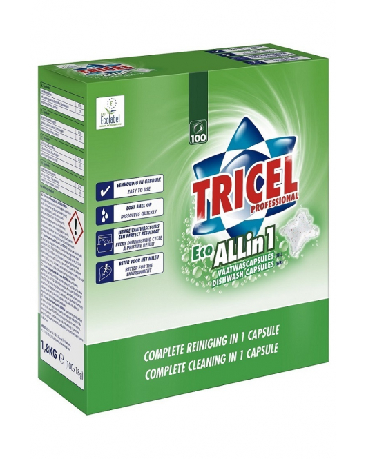 TRICEL VAATWASCAPSULES ALL IN 1(100X18GR.)