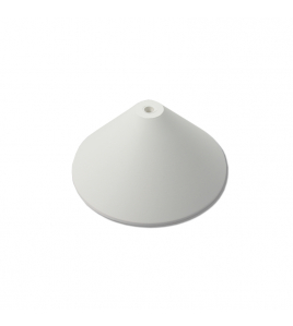 PLAFONDKAP TRECHTERMODEL WIT