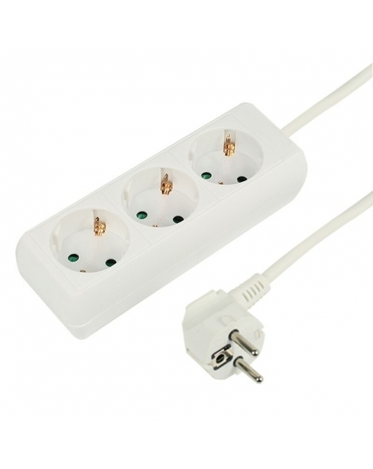STEKKERDOOS 3V+RA 1,5M 3X1,5Q WIT