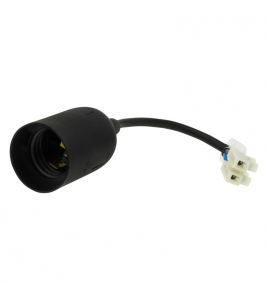 VERHUISLAMPHOUDER LOS ZWART E27