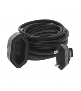 3 MTR.EURO-VERLENGSNOER 2X0,75 ZWT