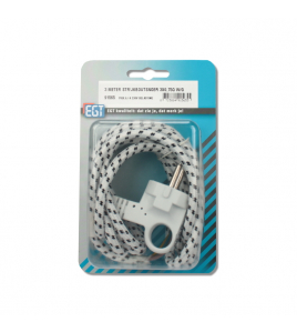 3 METER STRIJKBOUTSNOER 3X0,75Q W/G