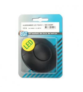 VLOERDIMMER LED TOUCH 2-100W ZWART