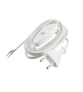 2 METER EURO-AANSLUITSNR+SCHAK.WIT