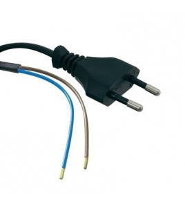 3 METER EURO-AANSLUITSNOER ZWART