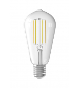 CALEX SMART LED FILAMENT CLEAR RUSTIC-LAMP ST64 E27 220-240V 7W 806LM 1800-3000K CALEX SMART LED FILAMENT CLEAR RUSTIC-LAMP ST64 E27 220-240V 7W 806LM 1800-3000K