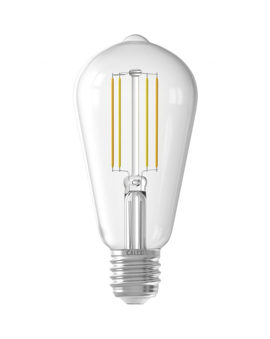 CALEX SMART LED FILAMENT CLEAR RUSTIC-LAMP ST64 E27 220-240V 7W 806LM 1800-3000K CALEX SMART LED FILAMENT CLEAR RUSTIC-LAMP ST64 E27 220-240V 7W 806LM 1800-3000K