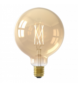CALEX SMART GLOBE G125 GOUD STRAIGHT FILAMENT 220-240V 7W 806LM 1800-3000K E27 DIMBAAR MET APP CALEX SMART GLOBE G125 GOUD STRAIGHT FILAMENT 220-240V 7W 806LM 1800-3000K E27 DIMBAAR MET APP