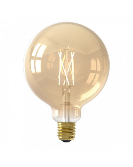 CALEX SMART GLOBE G125 GOUD STRAIGHT FILAMENT 220-240V 7W 806LM 1800-3000K E27 DIMBAAR MET APP CALEX SMART GLOBE G125 GOUD STRAIGHT FILAMENT 220-240V 7W 806LM 1800-3000K E27 DIMBAAR MET APP