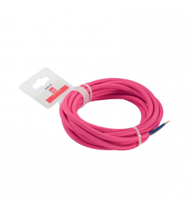 3 MTR.TEXTIELSNOER 2X0,75 ROZE