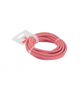 3 MTR.TEXTIELSNOER 2X0,75 RD/WT