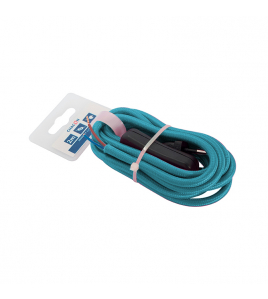 2 MTR.TEXTIELSNOER+SCHAK.2X0,75 BL