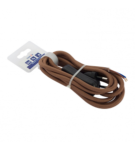 2 MTR.TEXTIELSNOER+SCHAK.2X0,75 BR