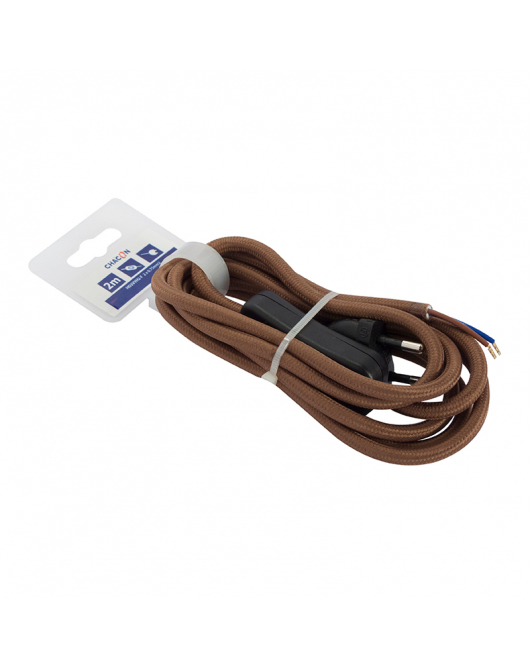 2 MTR.TEXTIELSNOER+SCHAK.2X0,75 BR