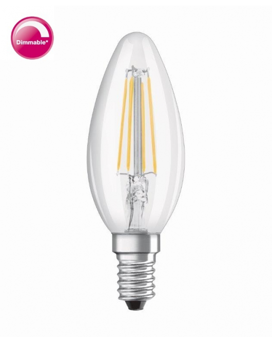 OSRAM F-LED CLB40H DIM 4,8W 827 E14