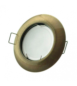 INBOUWSPOT ROND 51MM VAST BRONS