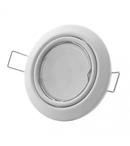 INBOUWSPOT ROND 51MM KANTEL WIT